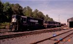 NS 5069 sits with two Southern units outside the engine house at Glenwood yard